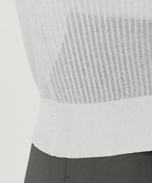 シアー リブ ニット カーディガン（uncrave STANDARD）