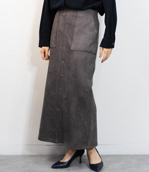 マシュマロスウェードタイトスカート