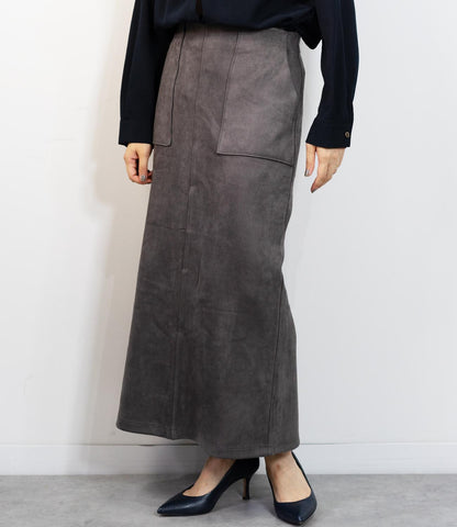 マシュマロスウェードタイトスカート