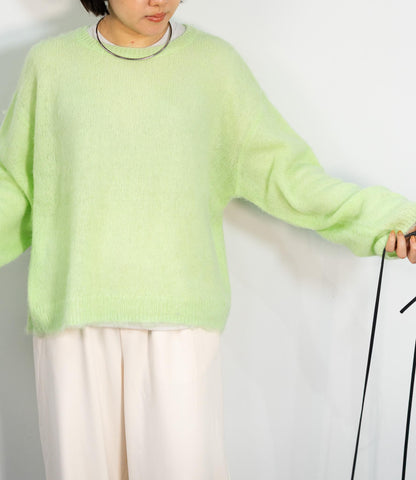 モヘアタッチアルパカブレンドニット