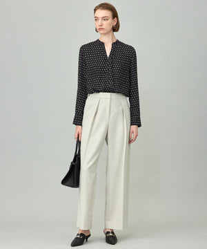 ウール2WAYストレッチ ワイドパンツ