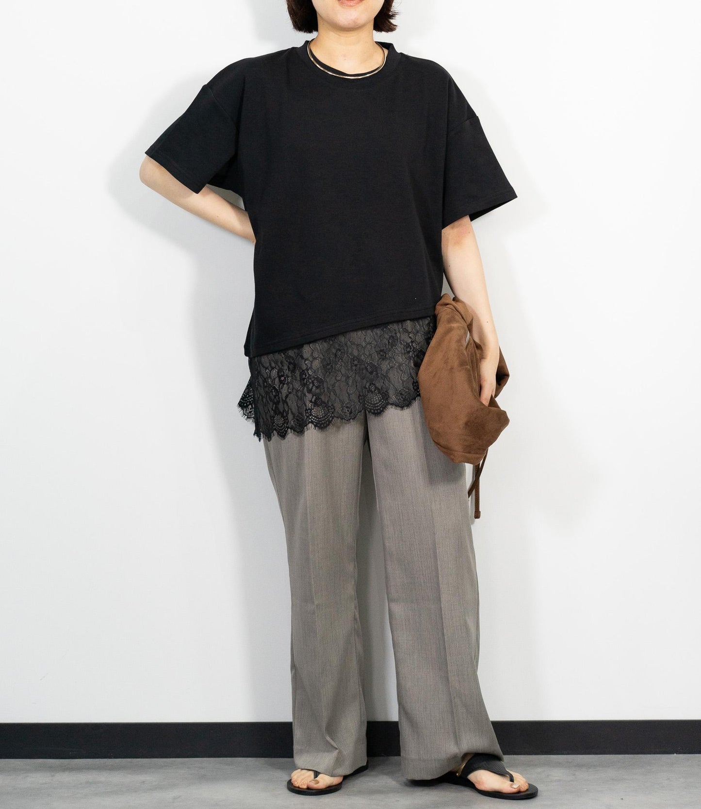 レースドッキングTシャツ