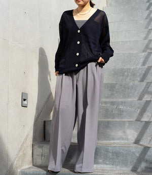 シアーVネックカーディガン