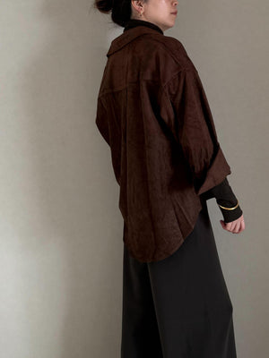 スウェードシャツ