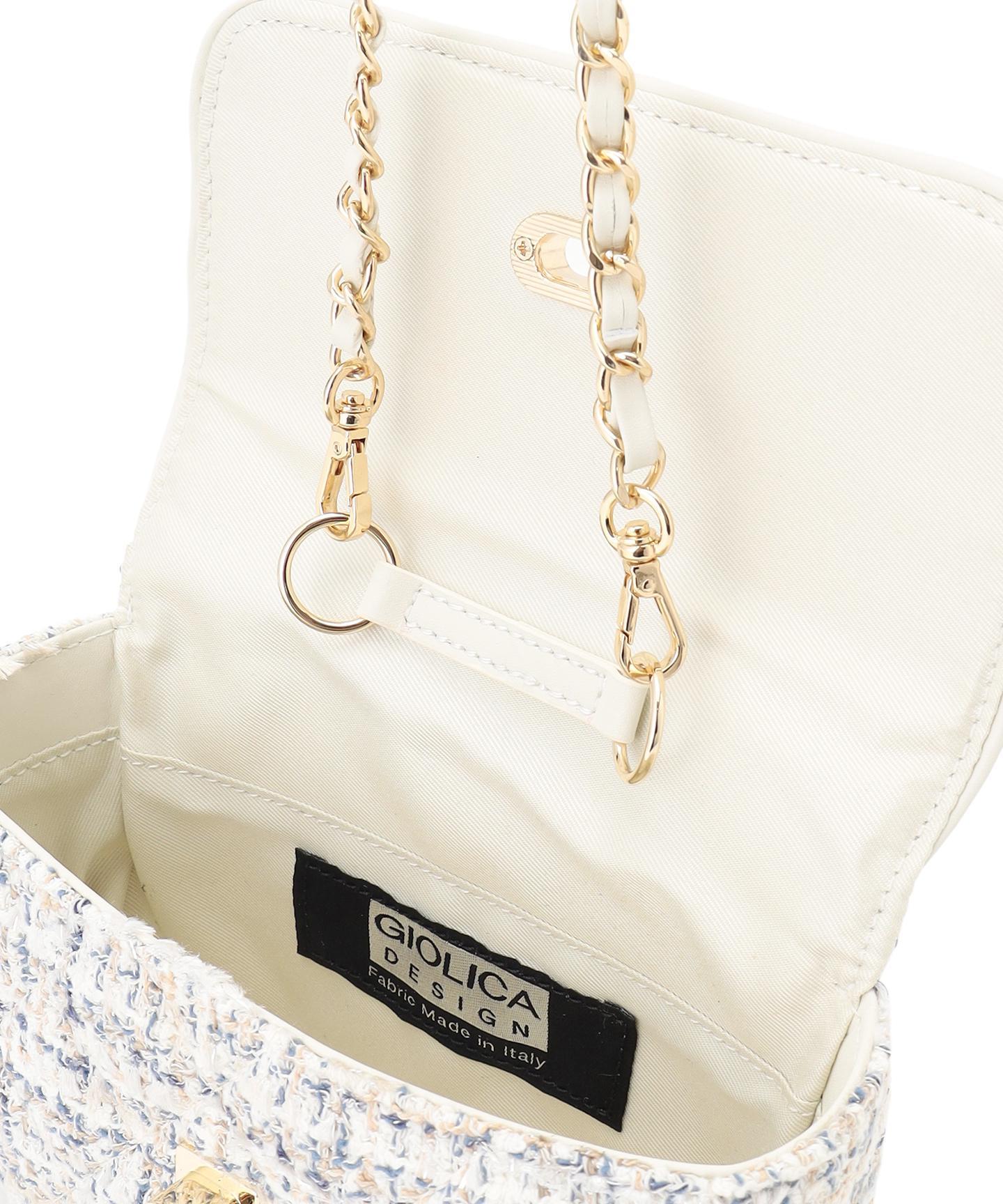 GIOLICA ツイードミニ ショルダーバッグ