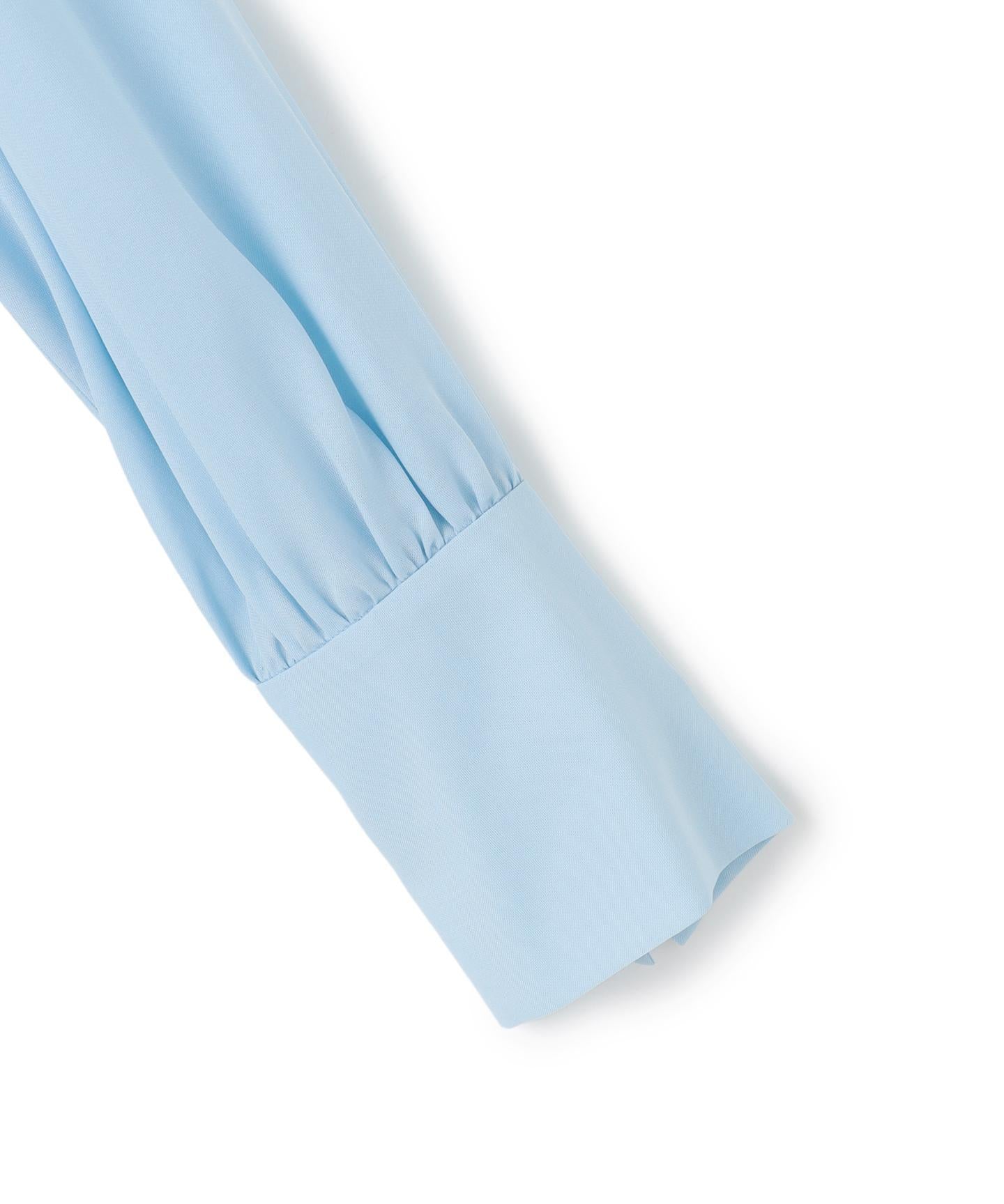 セルロースシルクビエラ ボウタイ付きブラウス