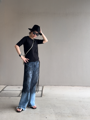 レイヤードエプロンスカート