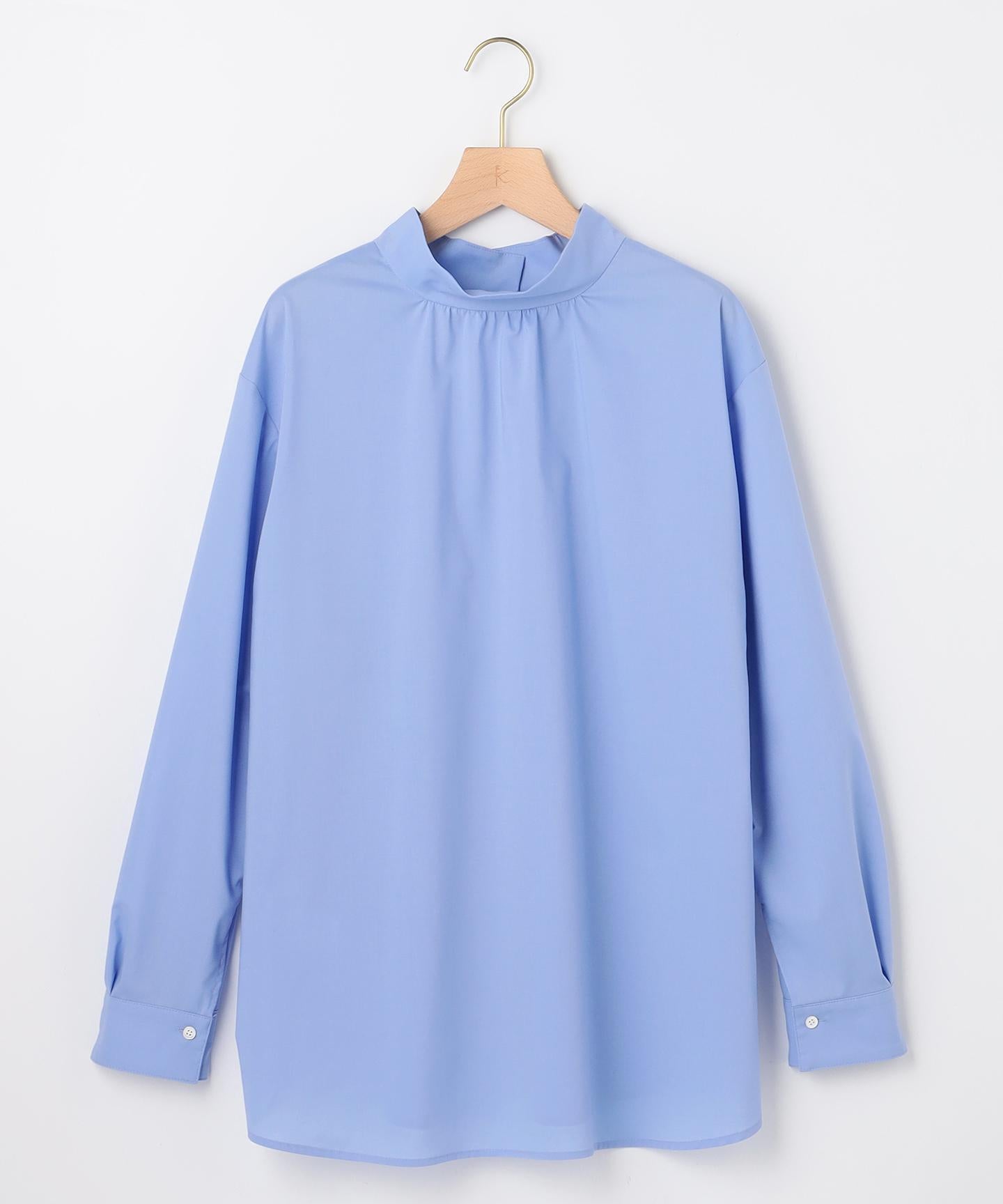 コットンタッチシャーティング刺繍入り ブラウス