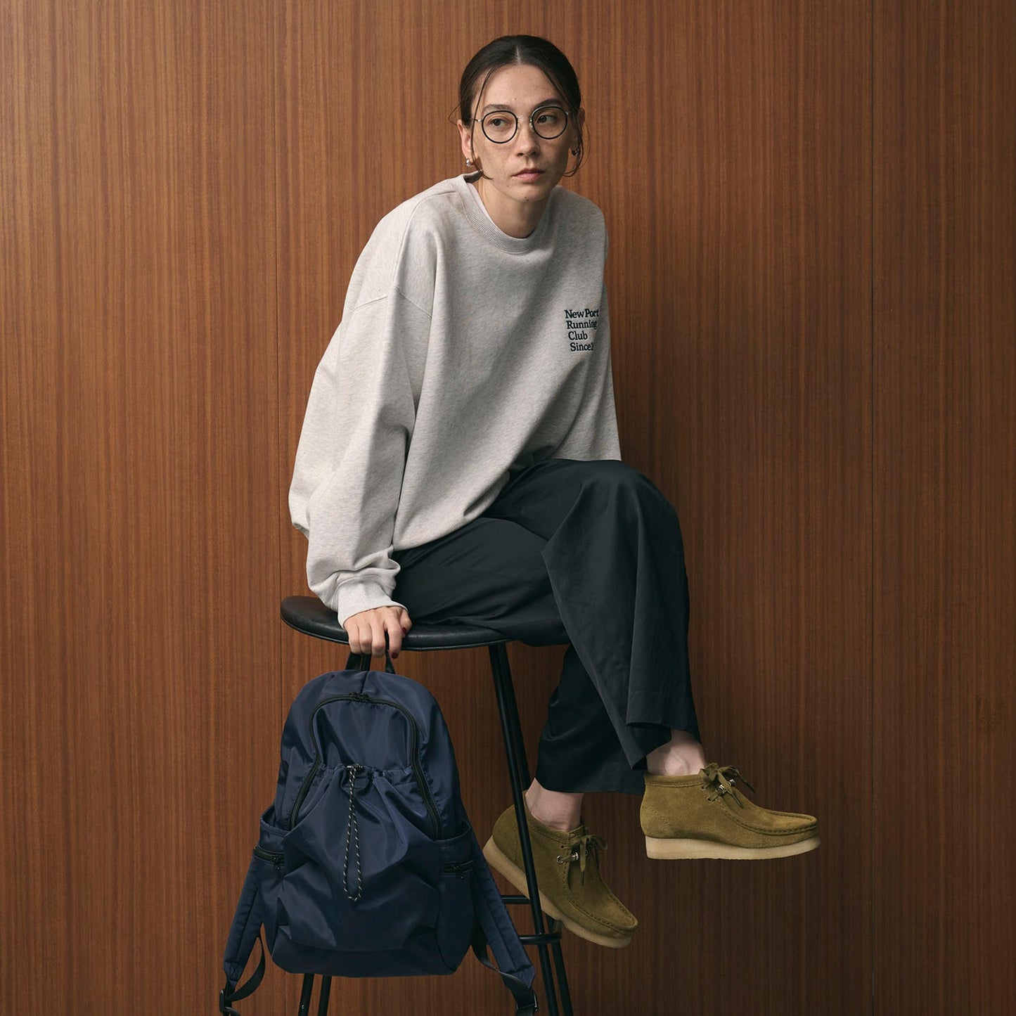 コットン裏毛 ロゴスウェット プルオーバー