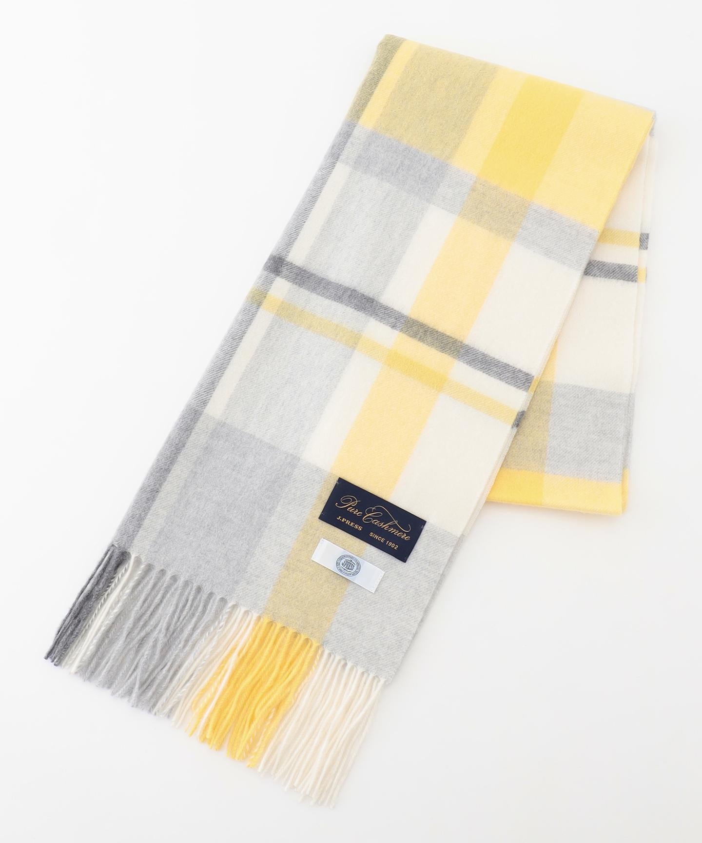 カシミヤチェック マフラー