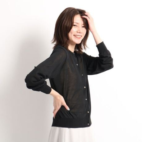 クルーネックカーディガン