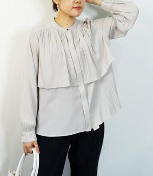 レイヤードライクエアリーブラウス