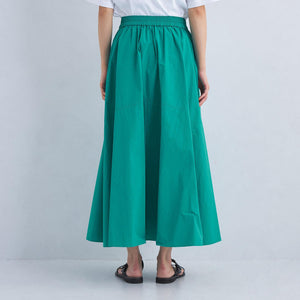 ボリューム ギャザー フレア スカート