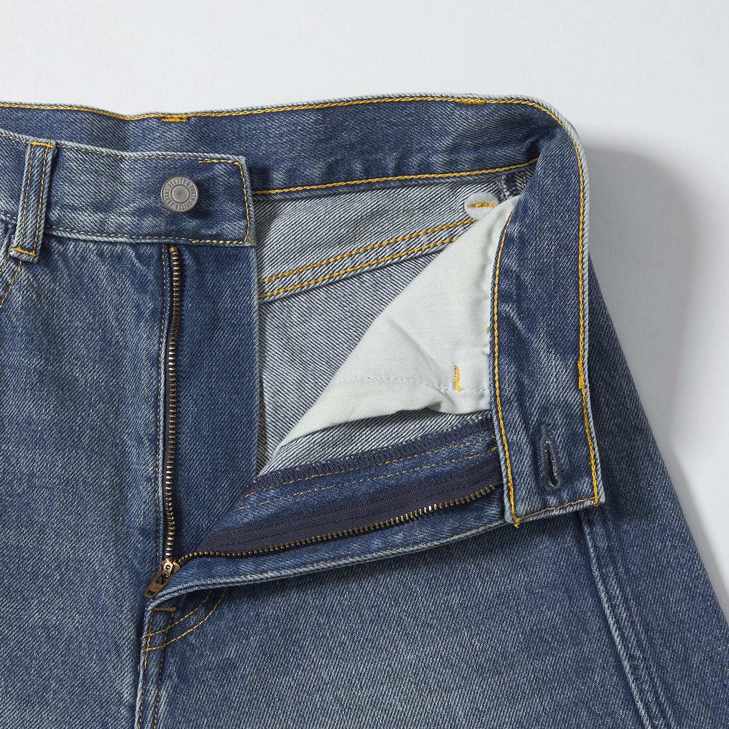 コットンデニム カーブパンツ