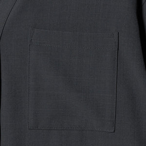 スキッパー ポケット ロングスリーブ シャツ マシンウォッシャブル