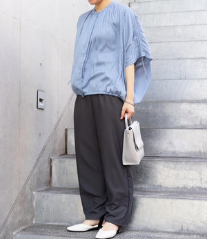 ギャザーモーフドルマンブラウス