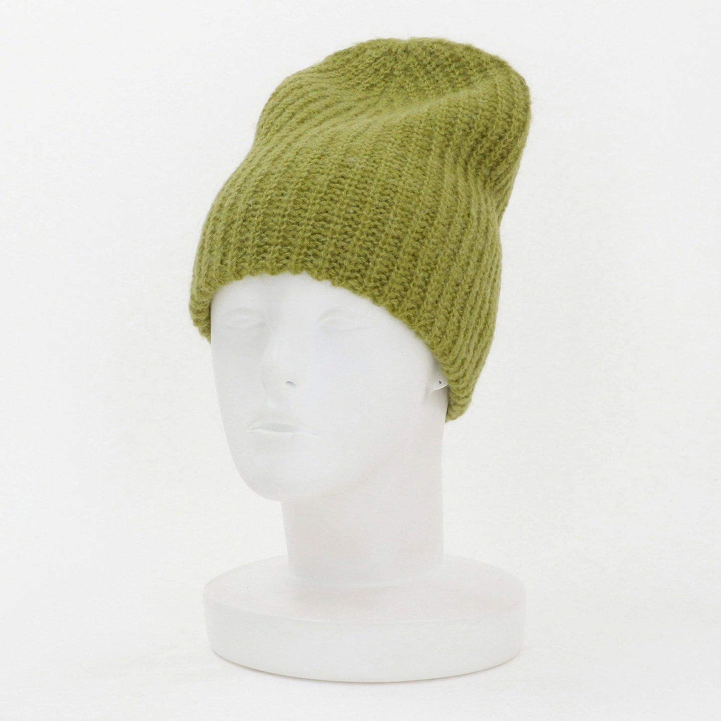 カラー ニットキャップ/オリーブ