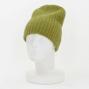 カラー ニットキャップ/オリーブ
