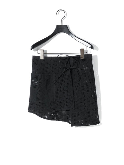 MIDIUMISOLID for Ladies レースレイヤードスカート