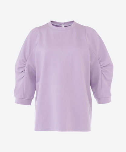 クルーネックボリュームスリーブカットソー