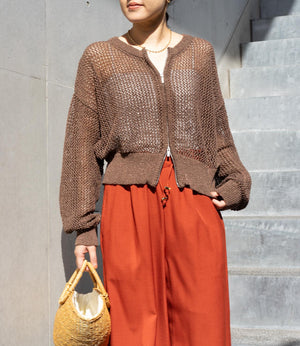 ダブルジップメッシュラメカーデブルゾン