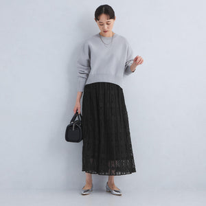 2WAY レース ロング スカート