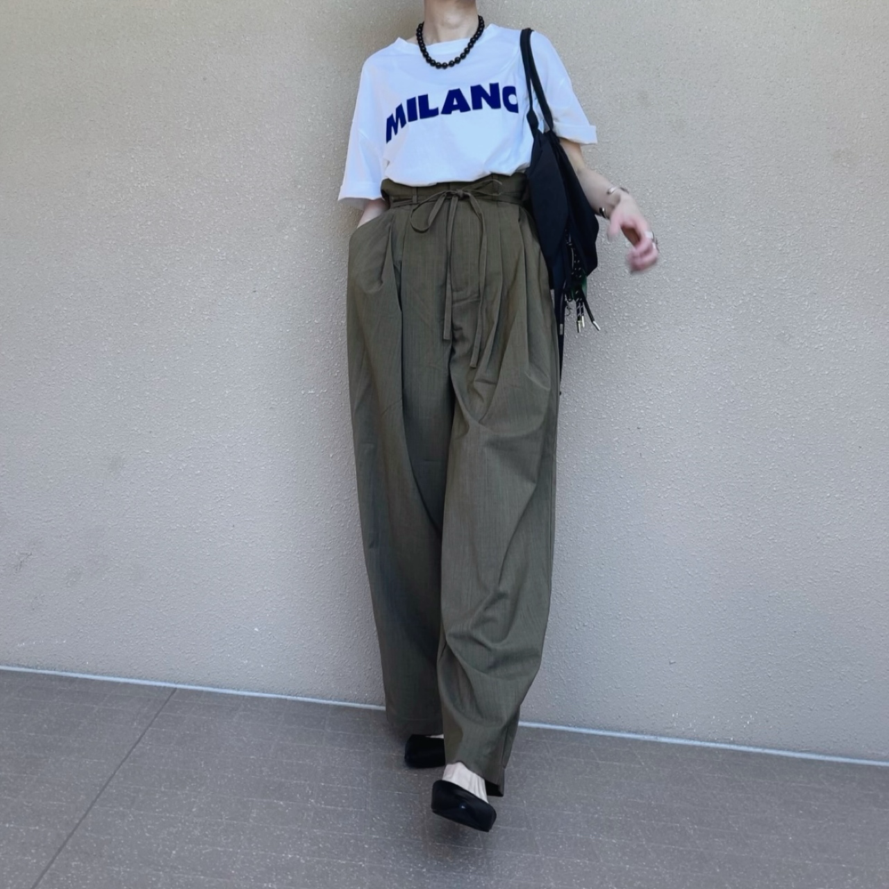 麻ライクタックパンツ