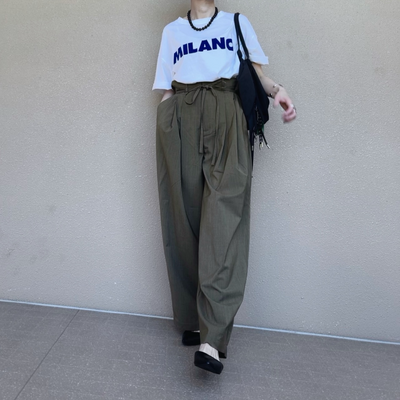 麻ライクタックパンツ
