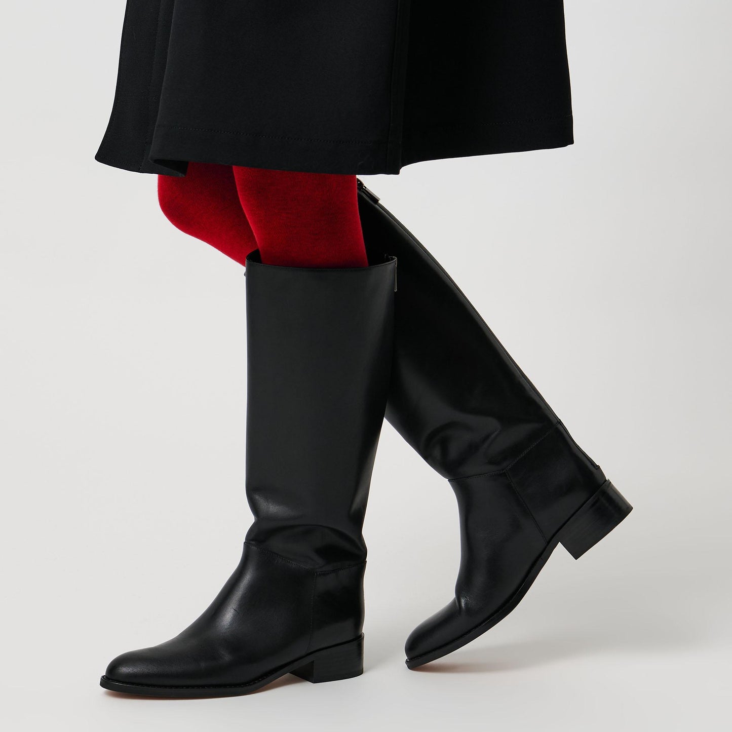 バックジップ ロングブーツ