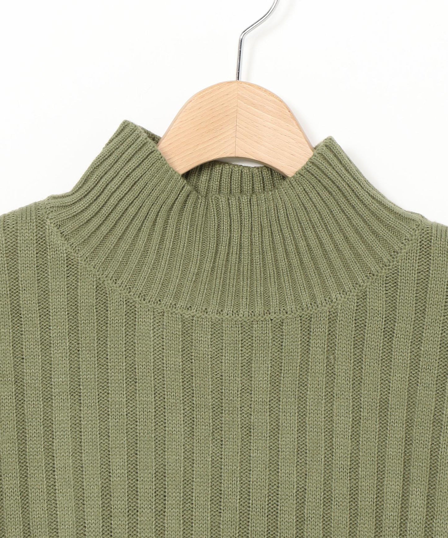 ワイドリブハイネックショートベスト