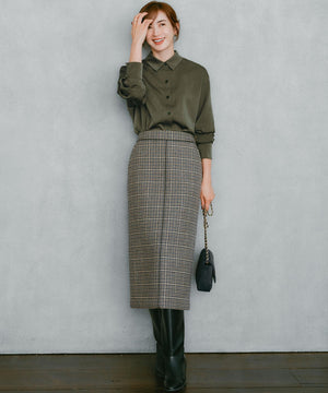 スエード キルティング ショルダーバッグ