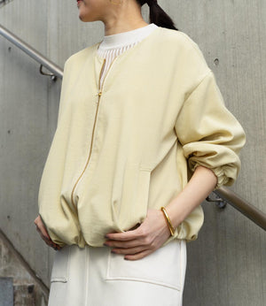 オックスノーカラーライトブルゾン