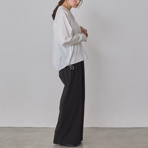 布帛ドッキングカットソー