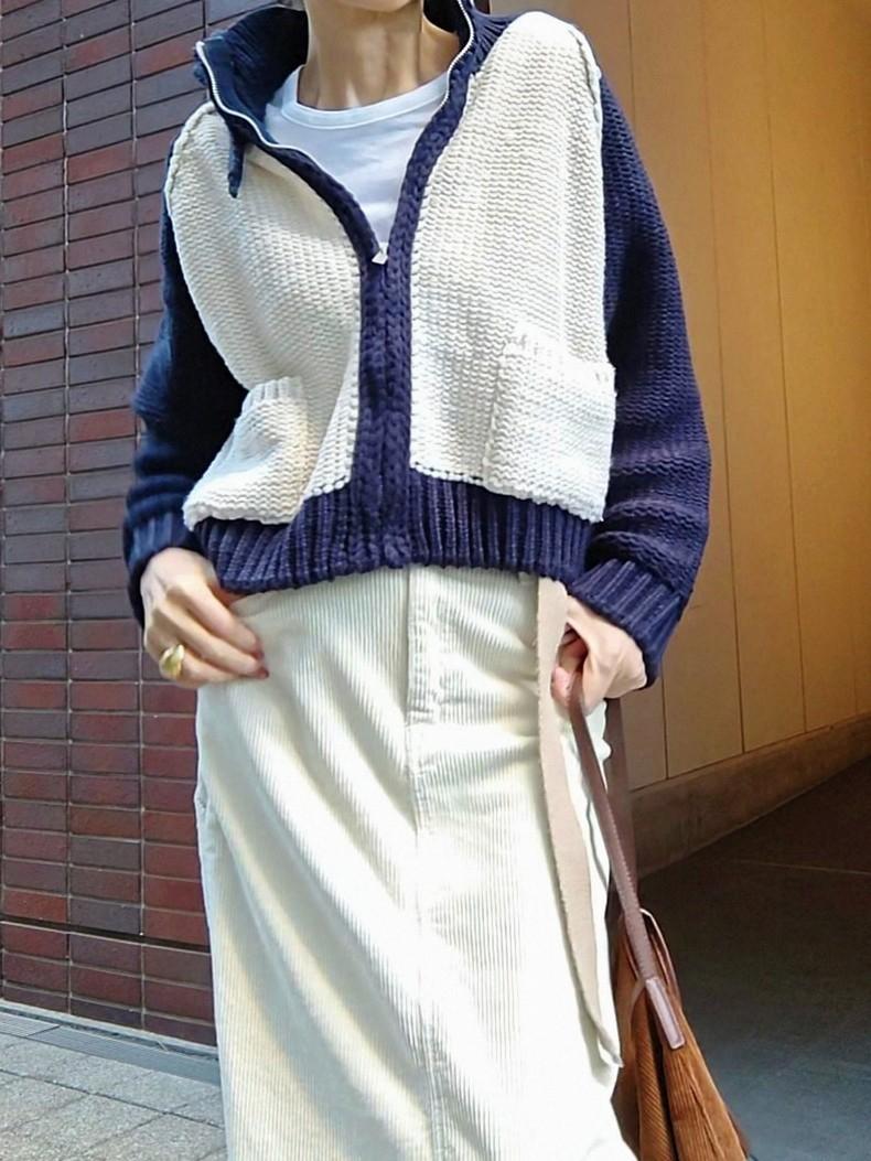 ブルゾンライクカーディガン