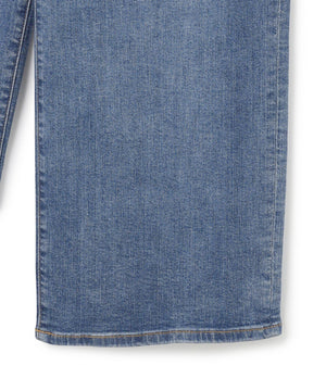 撥水 ワイドストレートデニム