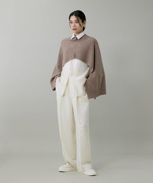 ライトカルゼ ツータックワイドパンツ