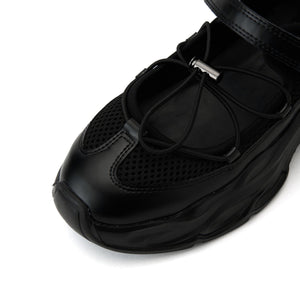 ＜SY＞レースアップベルクロ フラット50●↑