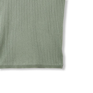 ブライトワイドリブスリーブレスニット≪手洗い可能≫