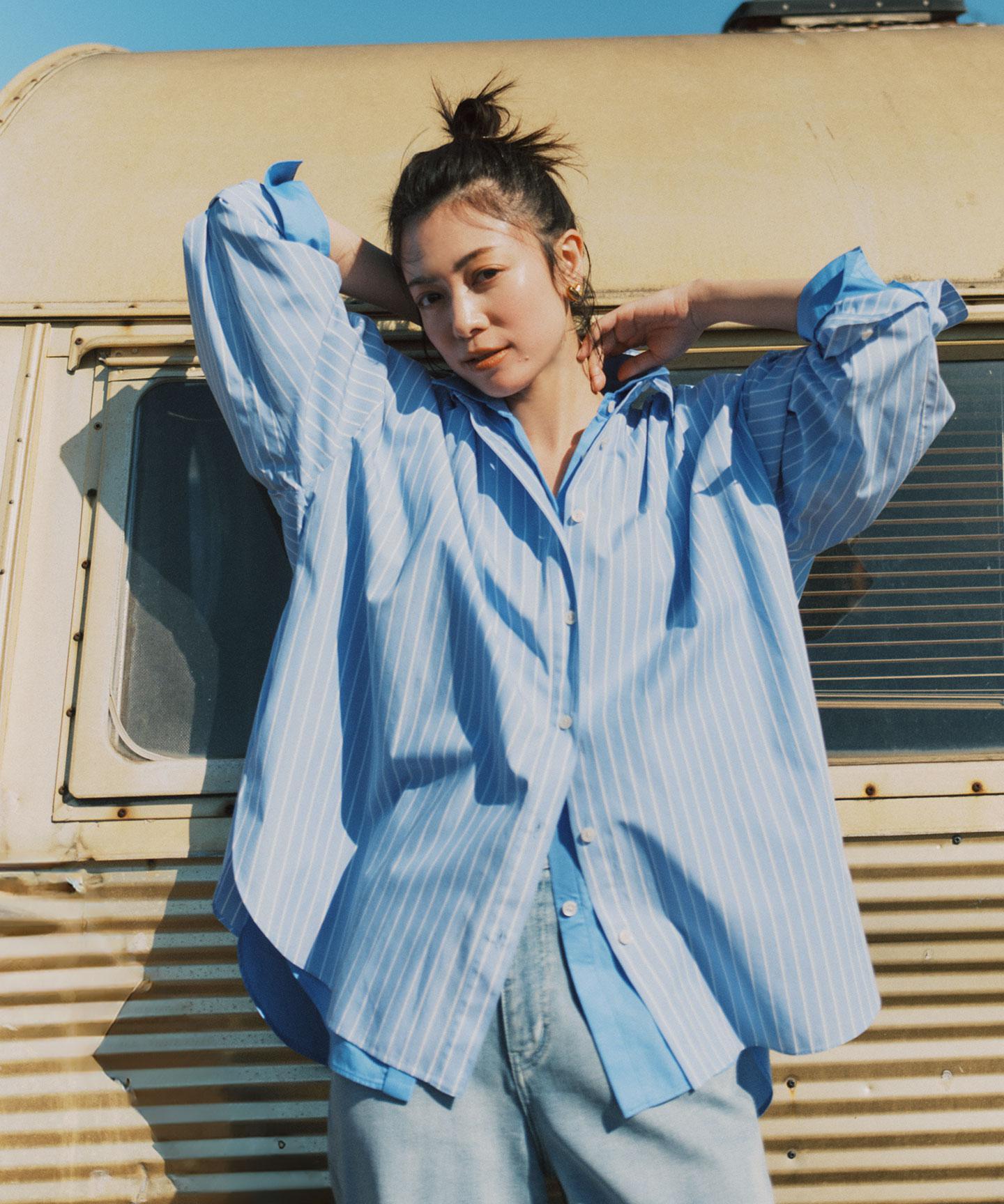 コットン オーバーシャツ