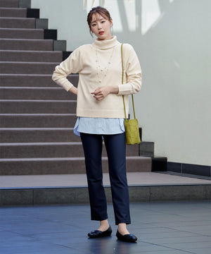 ラグランニットトップス