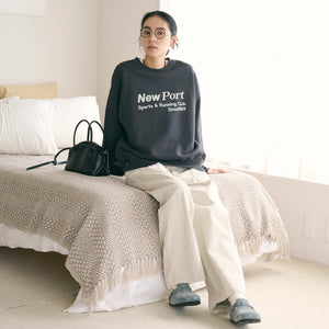 コットン裏毛 ロゴスウェット プルオーバー