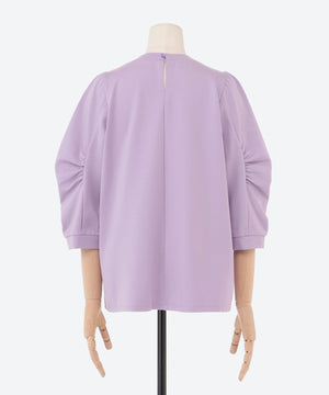 クルーネックボリュームスリーブカットソー