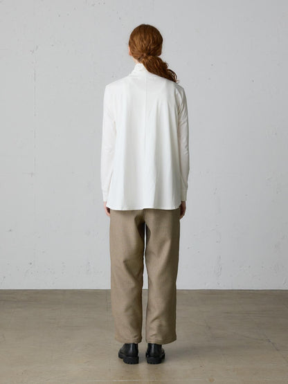 MidiUmi ハイネックフレアプルオーバー