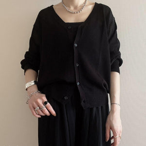 シースルーカーディガン