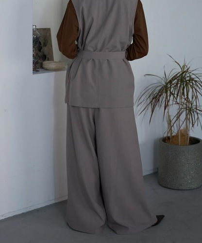 タックワイドパンツ