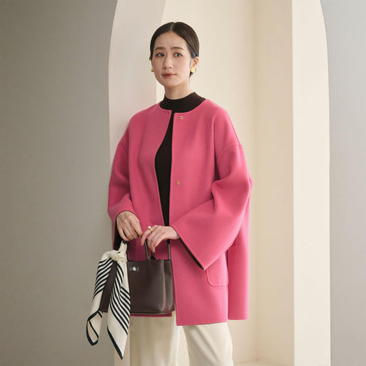 バイカラー リバー ミドルコート