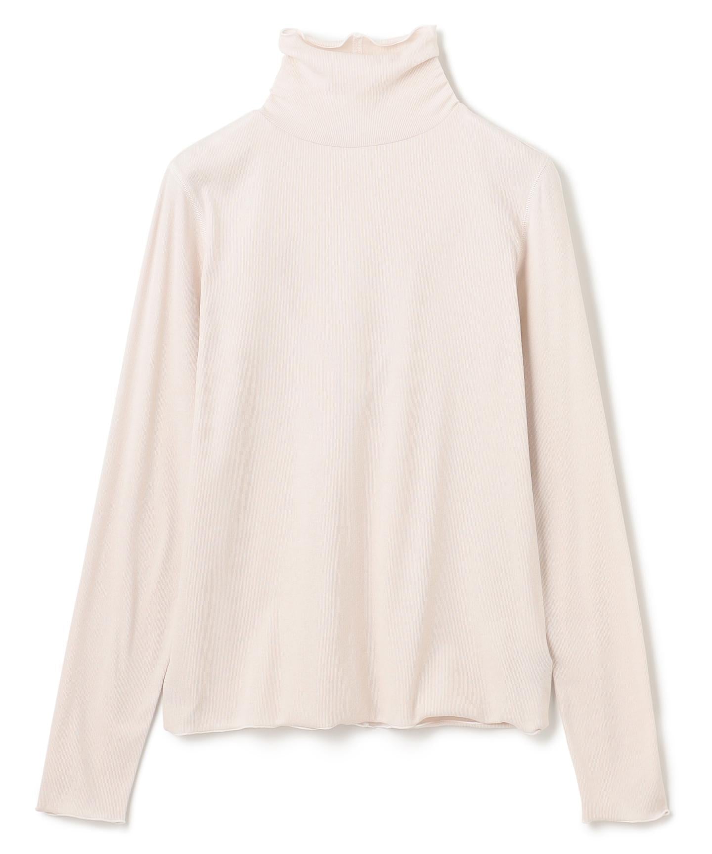 コットンカシミヤ タートルネックカットソー
