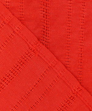 カラミ ストライプ  切り替え ブラウス