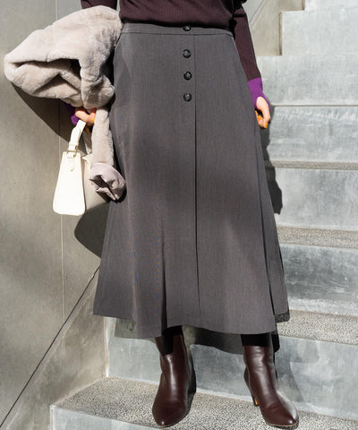 フレアボタンスカート