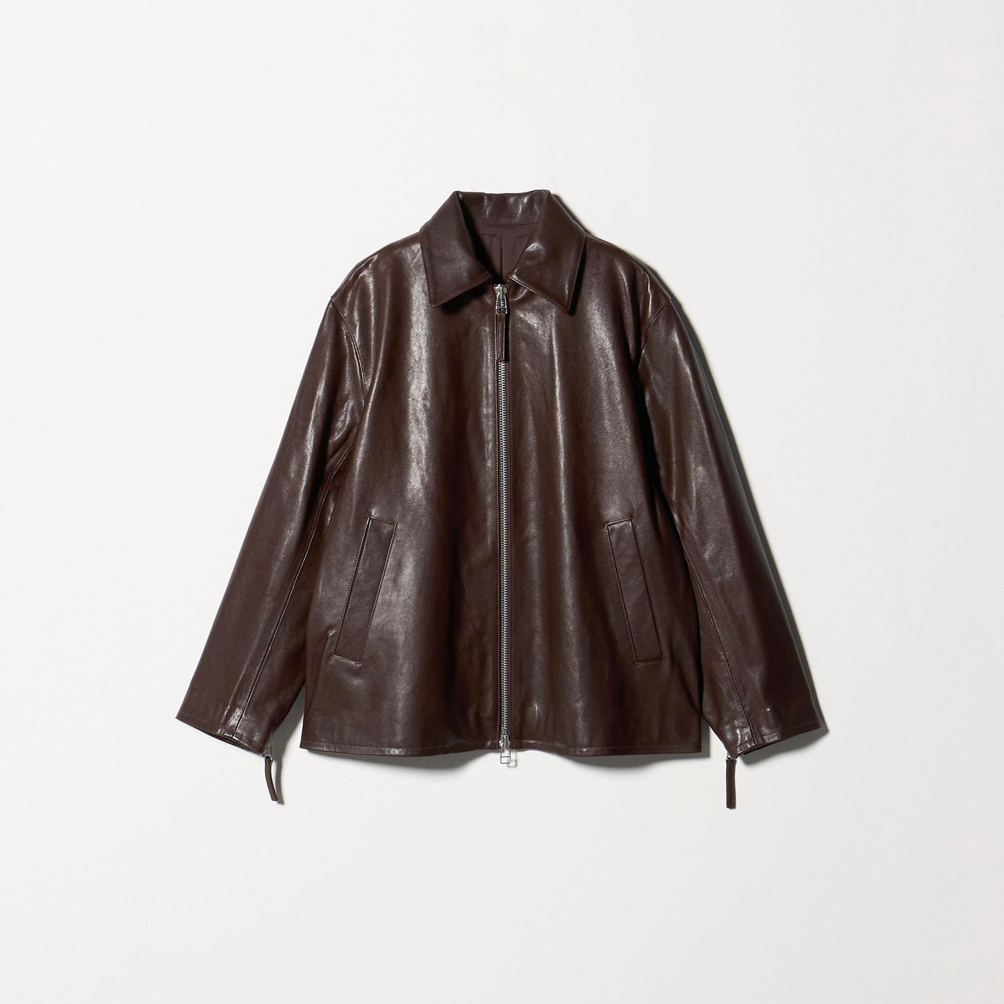 シープレザー フロントジップ ジャケット